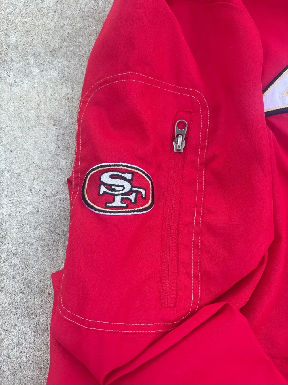Vintage San Francisco 49ers Red Pullover with NFL Logo